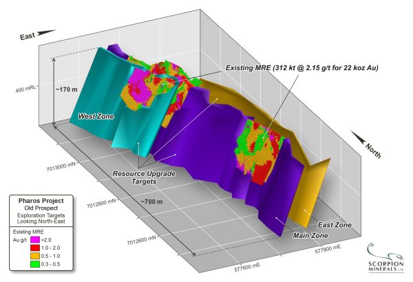 Isometric View of Old Prospect looking Northeast